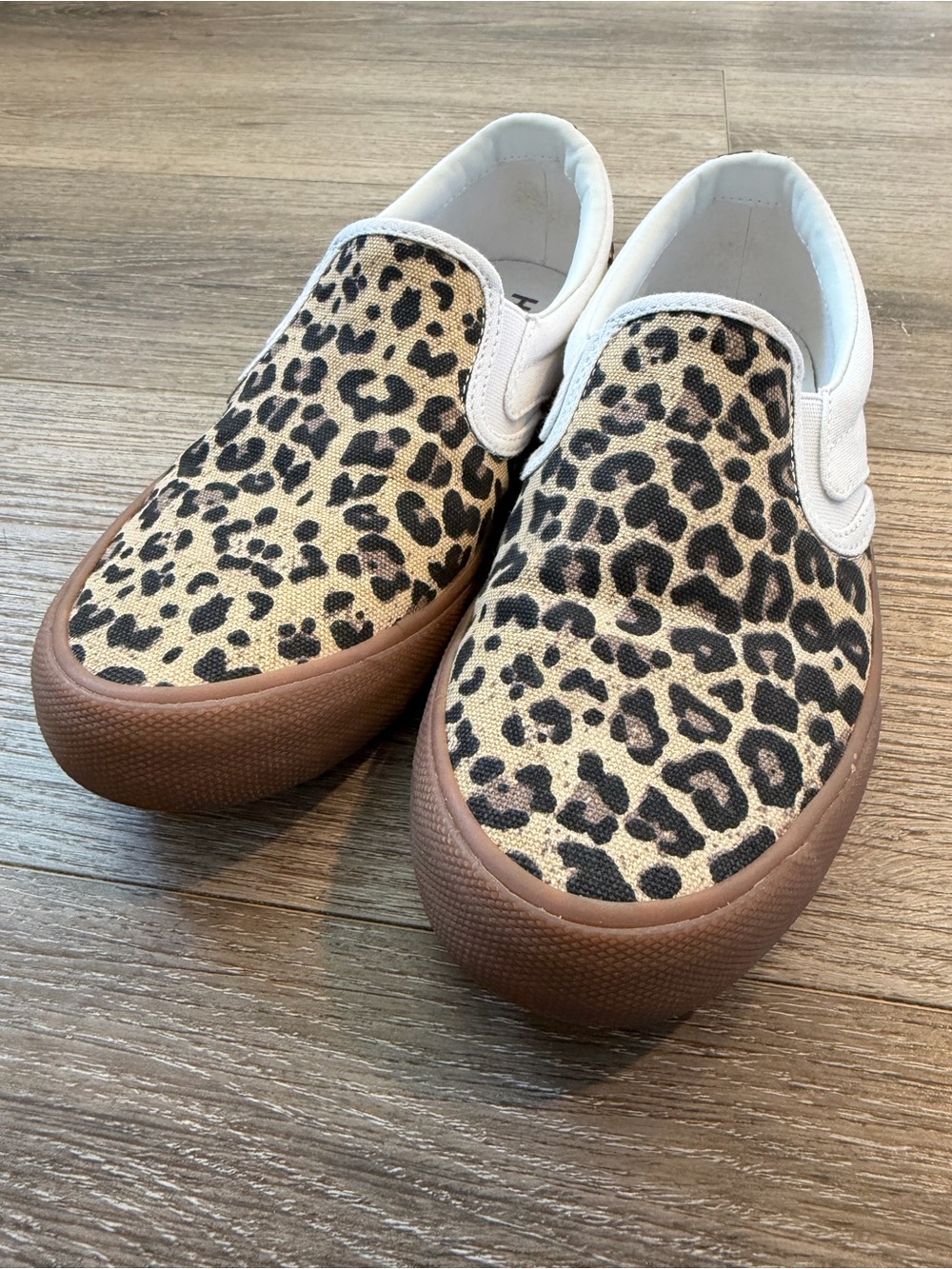 Leopard Print Slip-On Sneakers